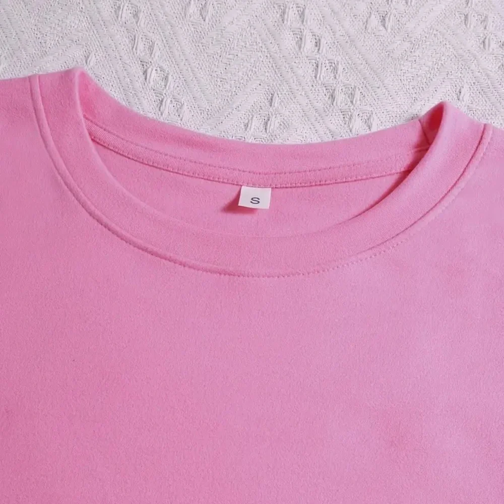 Pink Long Sleeve Beach Graphic Shirt